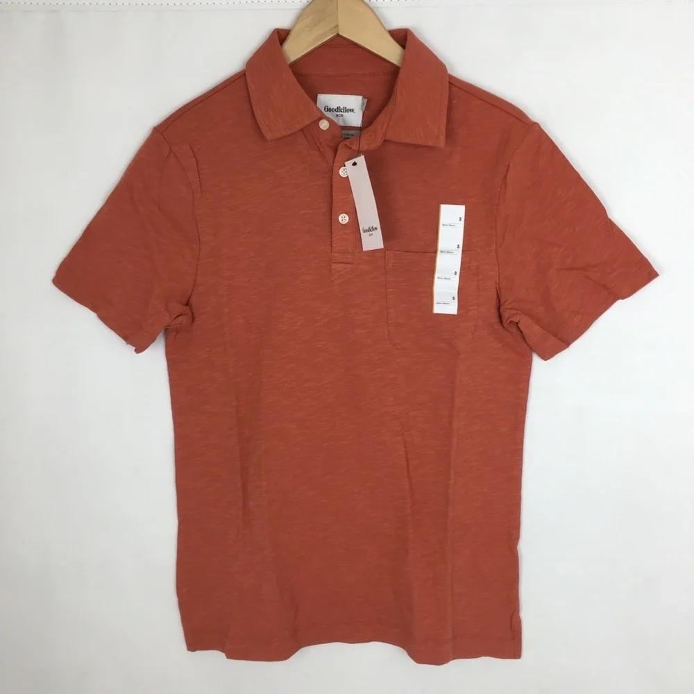 Goodiefellow Mens Polo Shirt Collared 3 Button Short Sleeve Bundle of 3 NEW Sz S - Picture 2 of 13
